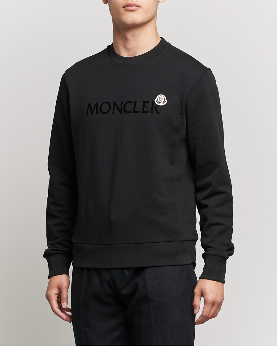 Herren | Pullover | Moncler | Logo Patch Sweatshirt Black