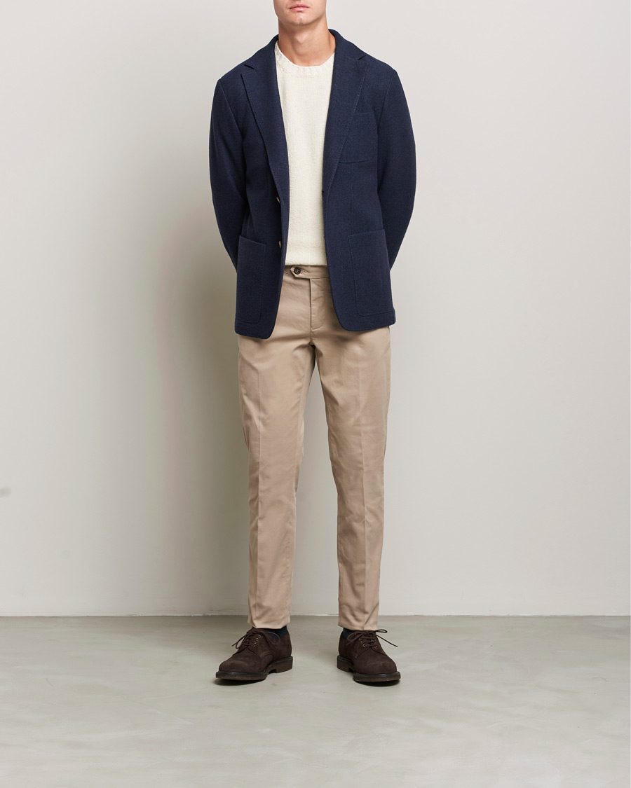 Herren | Hosen | Canali | Slim Fit Twill Cotton Chinos Beige
