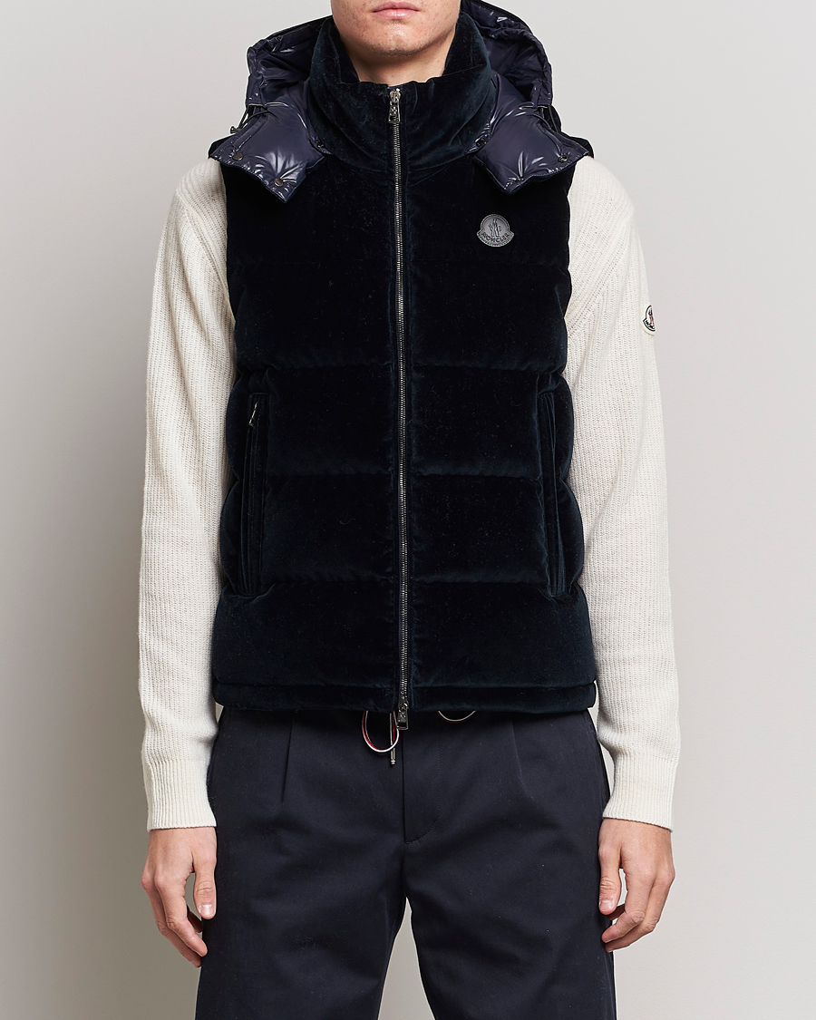 Herren | Jacken | Moncler | Vexin Velvet Down Vest Dark Blue