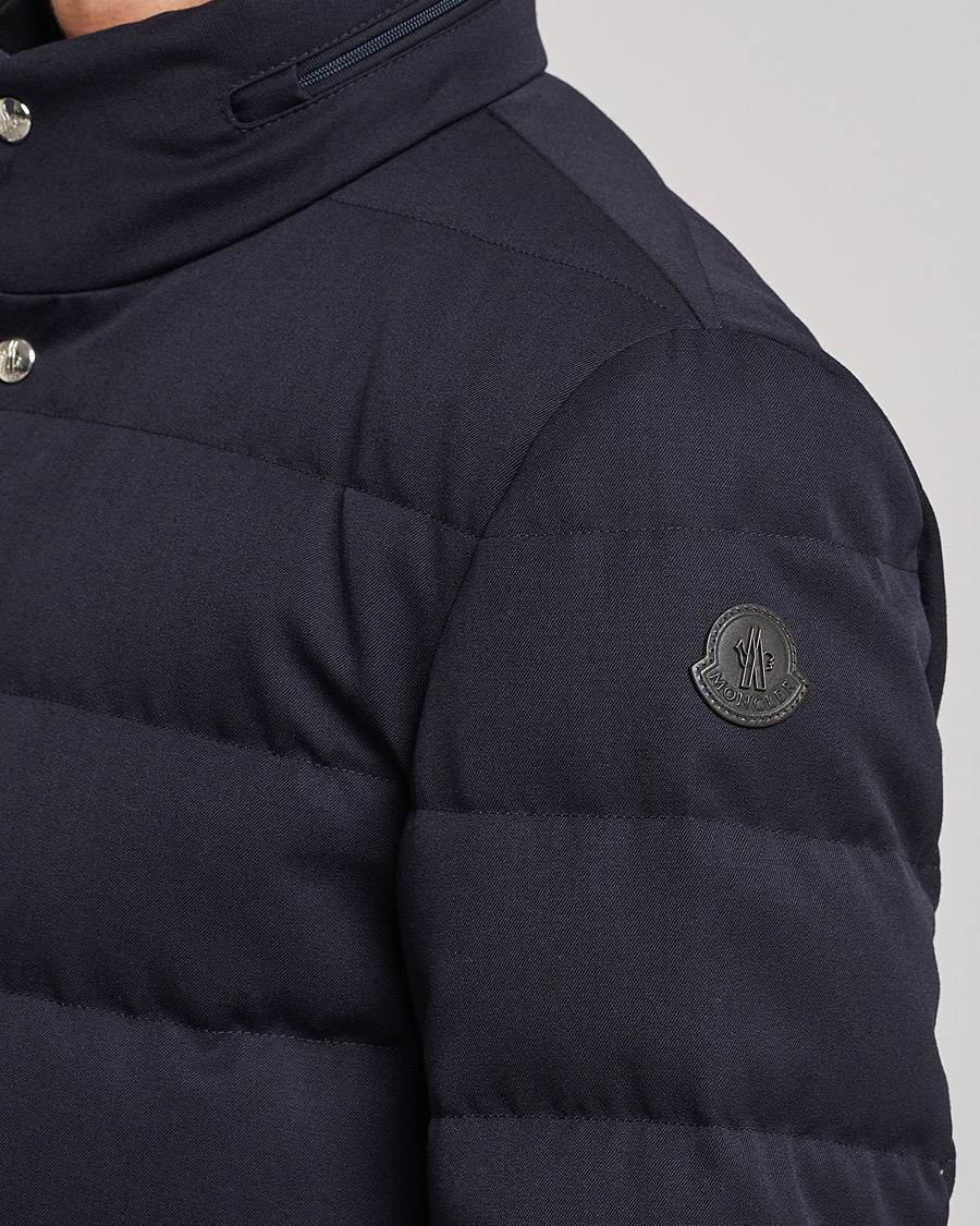 Herren | Jacken | Moncler | Bess Flannel Down Blazer Navy