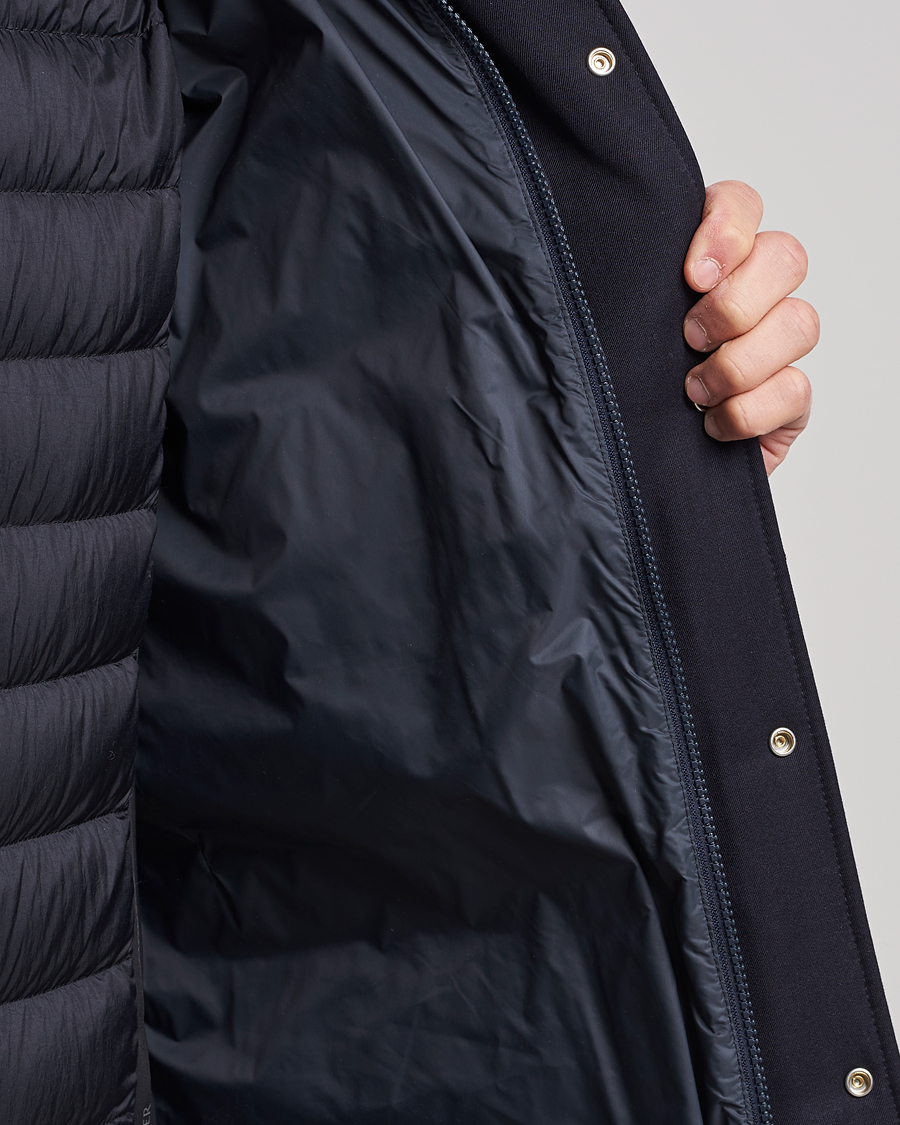 Herren | Jacken | Moncler | Solidage Flannel Down Parka Navy