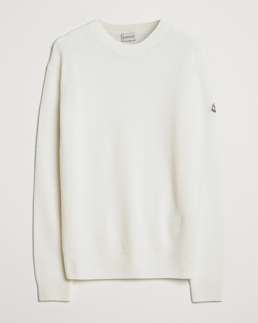 White crew neck cashmere sweater discount
