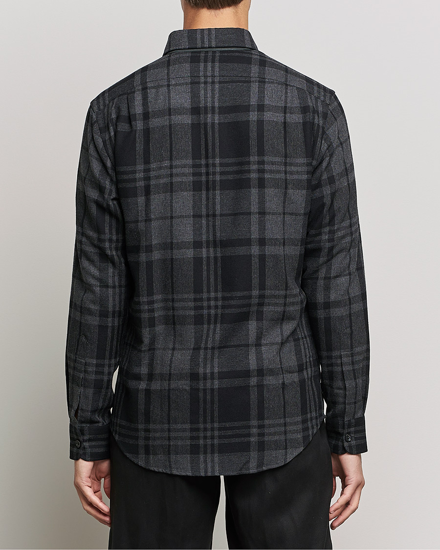 Herren | Hemden | Ralph Lauren Purple Label | Glencheck Wool Overshirt Dark Grey