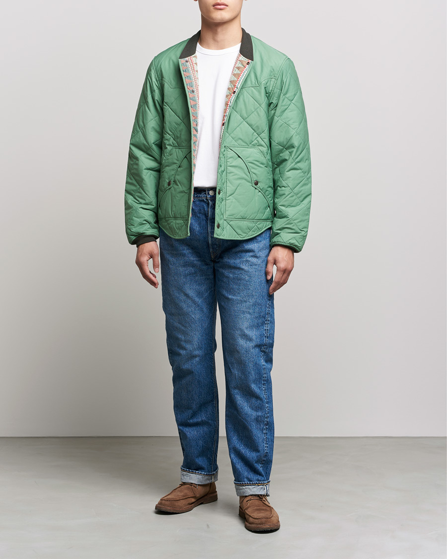 Herren | RRL | RRL | Helston Quilted Jacket Vintage Turquoise