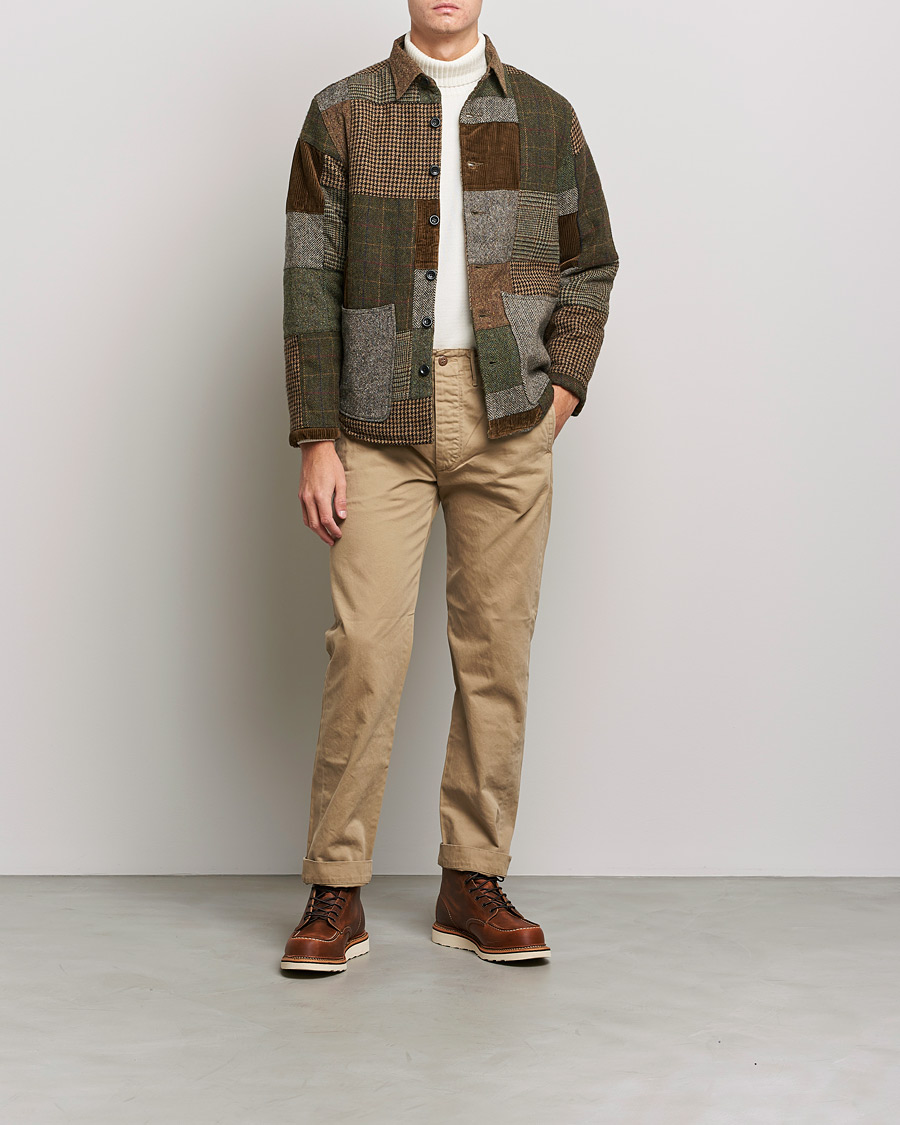 Herren | Hemden | RRL | Townsend Patchwork Overshirt Tan