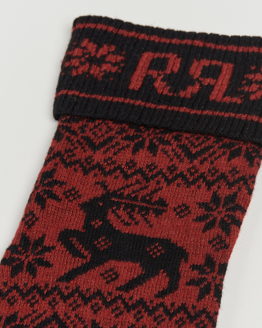 Herren | Für den Connaisseur | RRL | Holiday Stocking Red/Black