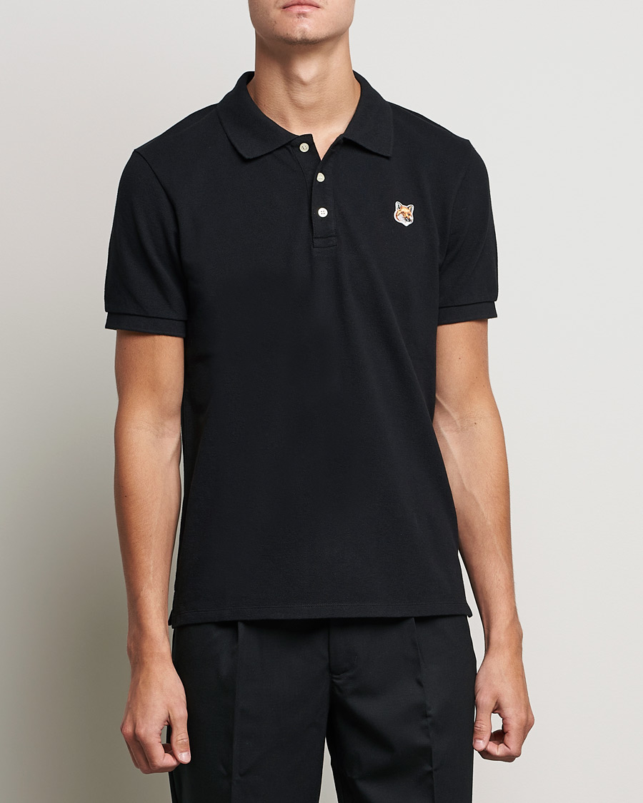Herren |  | Maison Kitsuné | Fox Head Polo Black