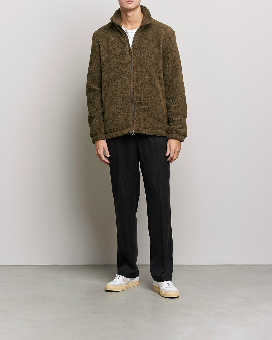Herren | Pullover | Samsøe Samsøe | Samsøe & Samsøe Rune Fleece Dark Olive