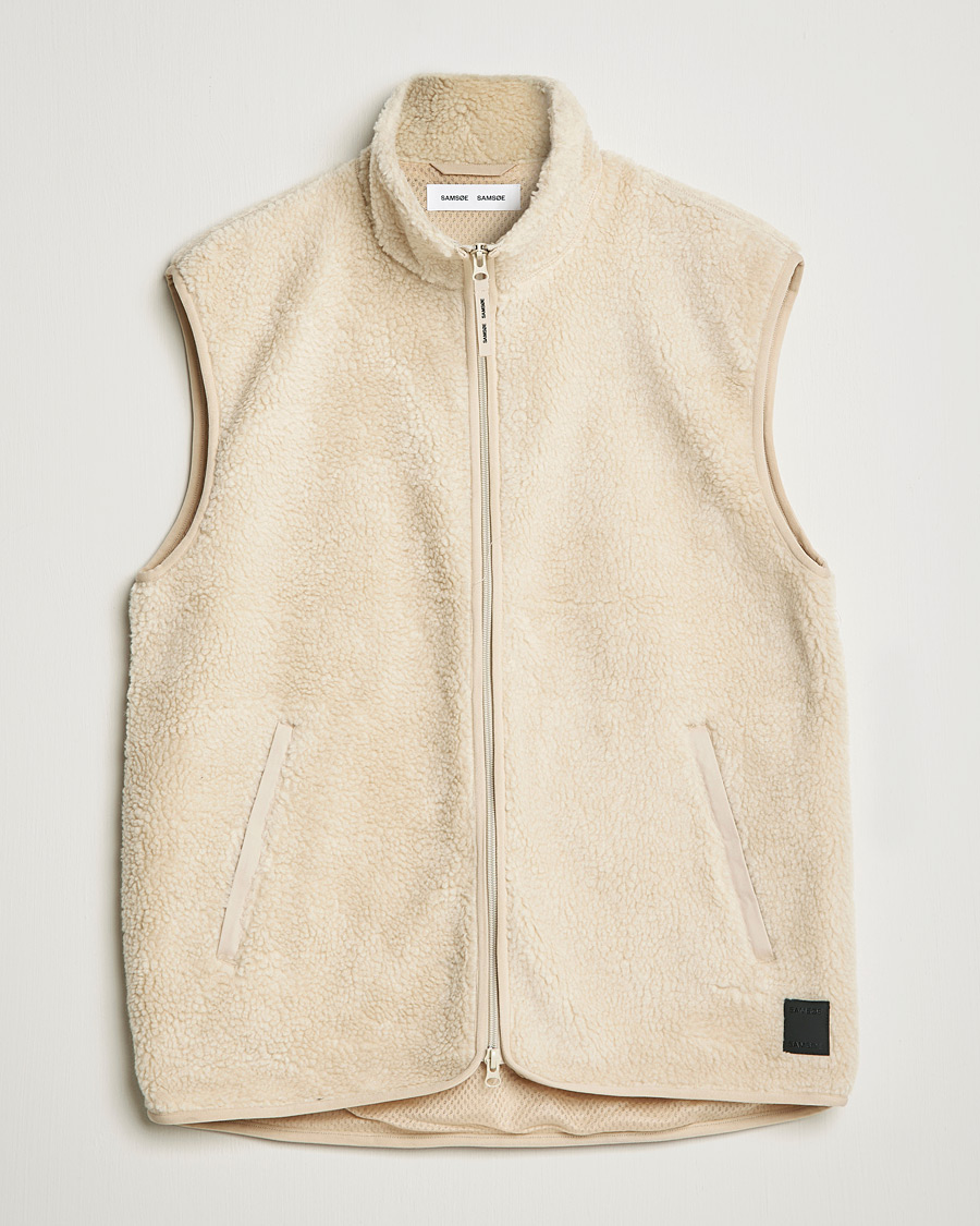 Herren | Pullover | Samsøe Samsøe | Samsøe & Samsøe Rune Fleece Vest Brown Rice