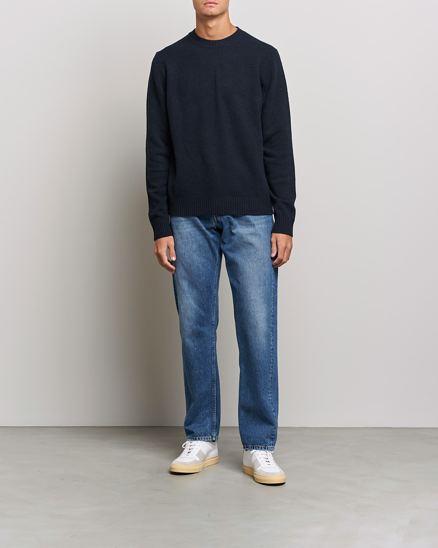 Herren | Pullover | Samsøe Samsøe | Sylli Wool Crew Neck Salute Navy