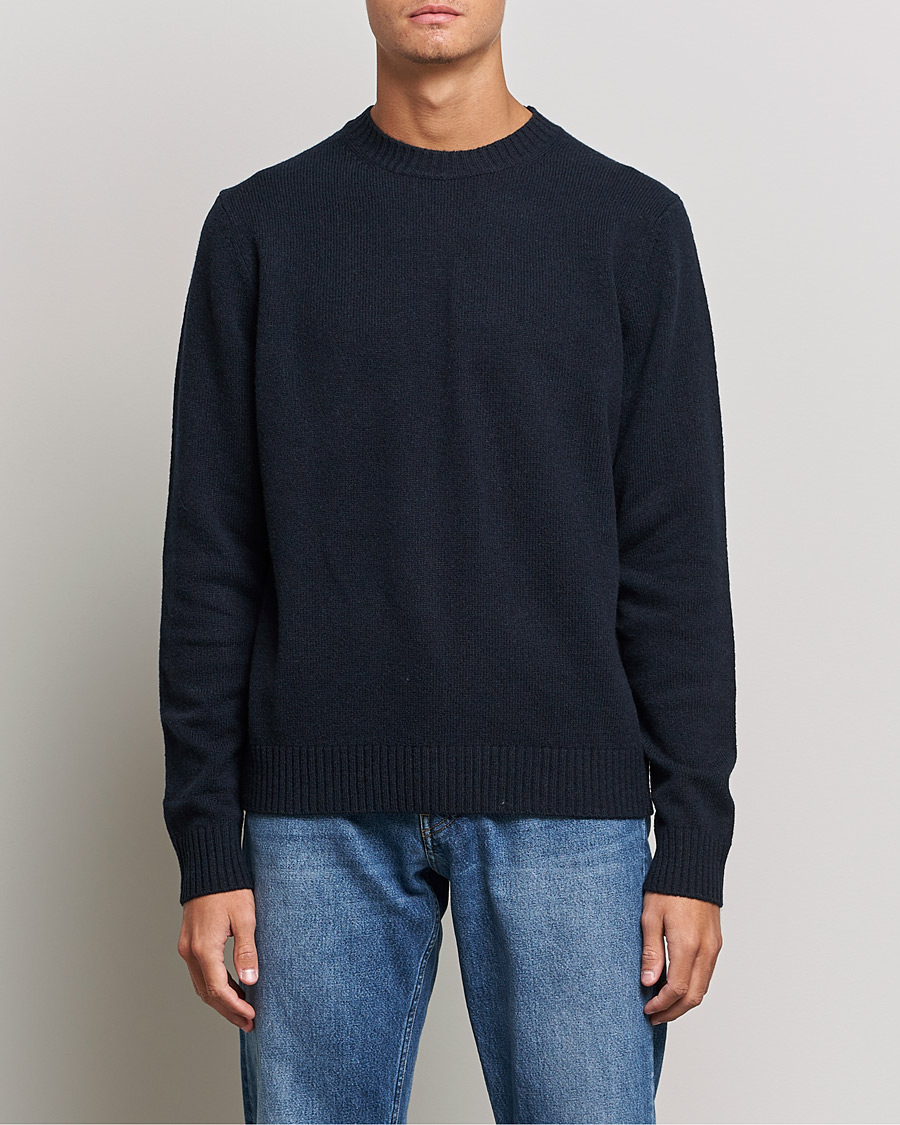 Herren | Pullover | Samsøe Samsøe | Sylli Wool Crew Neck Salute Navy