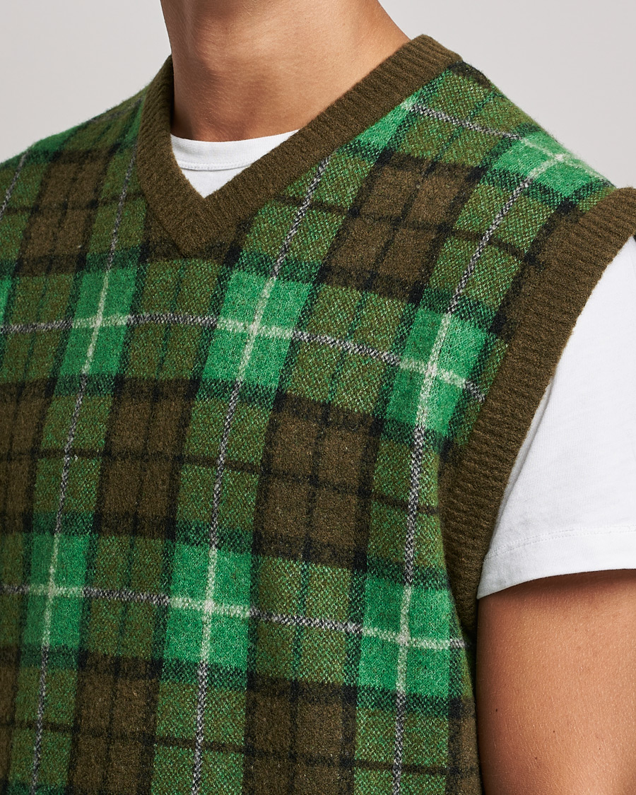 Herren | Pullover | Samsøe Samsøe | Samsøe & Samsøe James Fine Merino Knitted Vest Medium Green