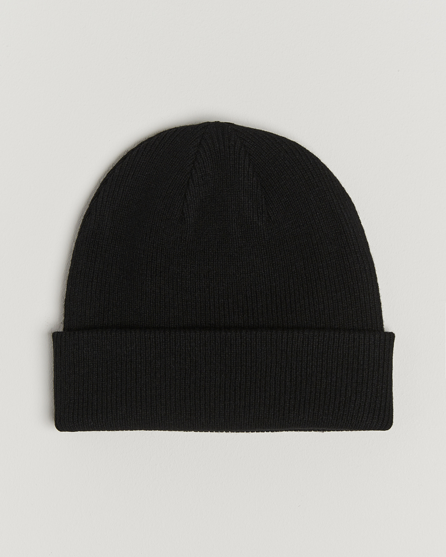 Herren | Samsøe Samsøe The Wool Beanie Black | Samsøe Samsøe | The Wool Beanie Black