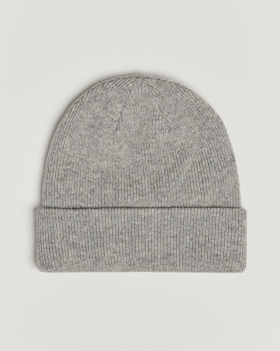 Herren | Samsøe Samsøe The Wool Beanie Grey Melange | Samsøe Samsøe | The Wool Beanie Grey Melange