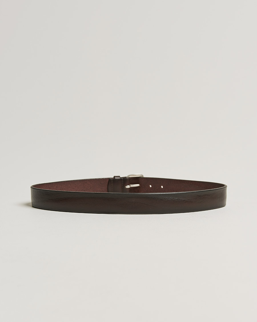 Herren | Orciani Vachetta Belt 3,5 cm Dark Brown | Orciani | Vachetta Belt 3,5 cm Dark Brown