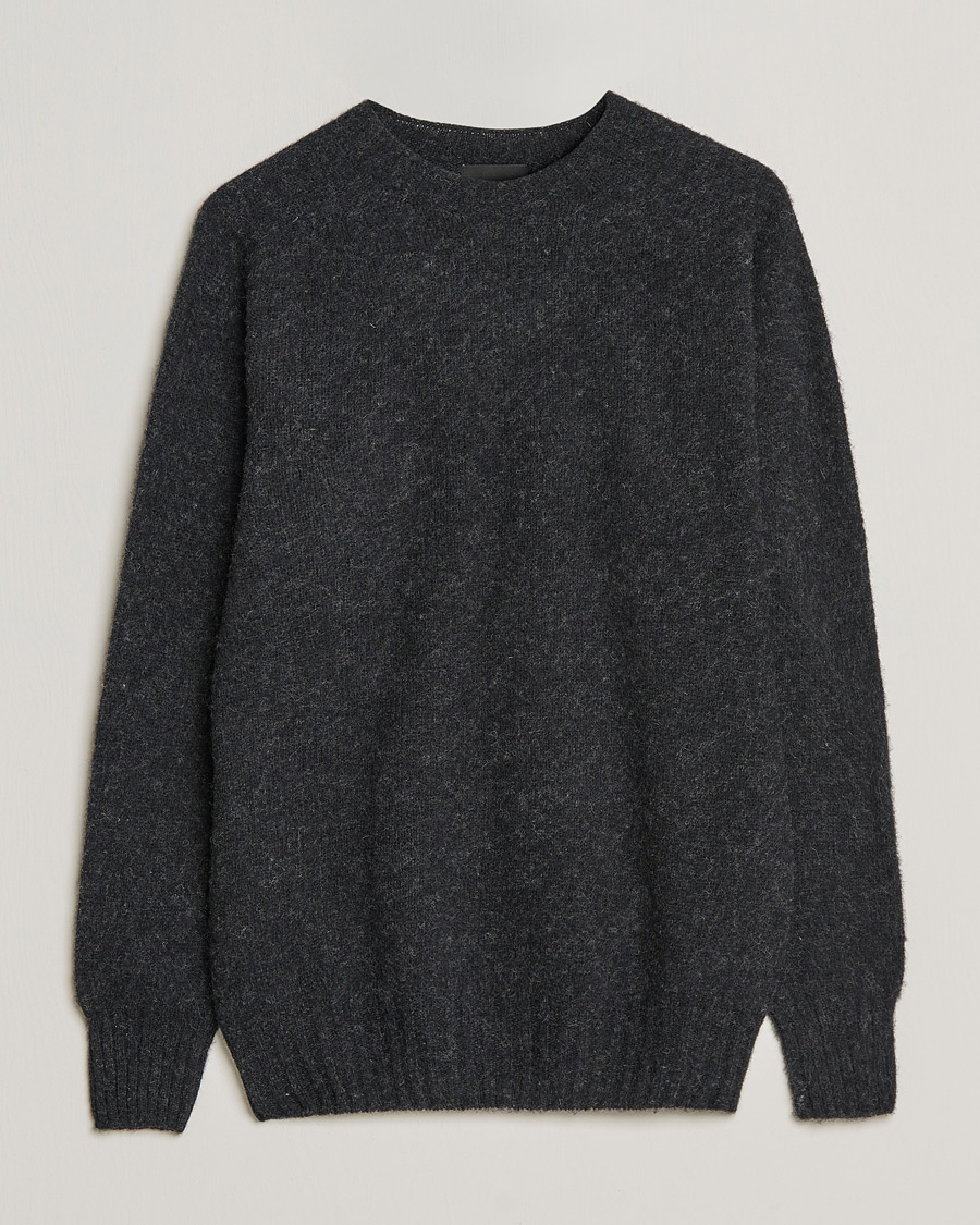 Herren | Strickpullover | Howlin' | Brushed Wool Sweater Charcoal