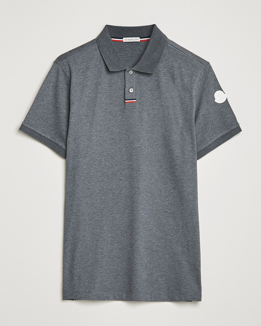 Herren | Poloshirts | Moncler | Tricolore Rib Polo Black
