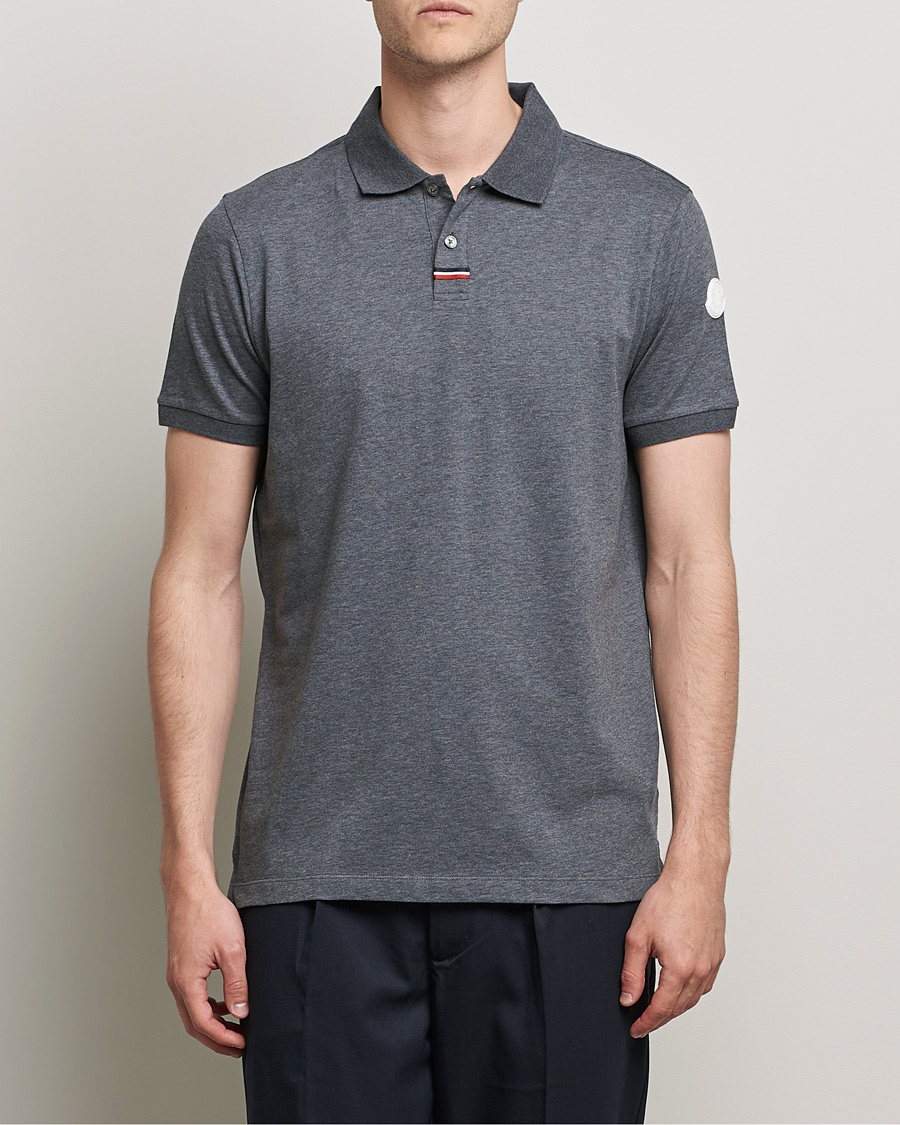 Herren | Poloshirts | Moncler | Tricolore Rib Polo Black