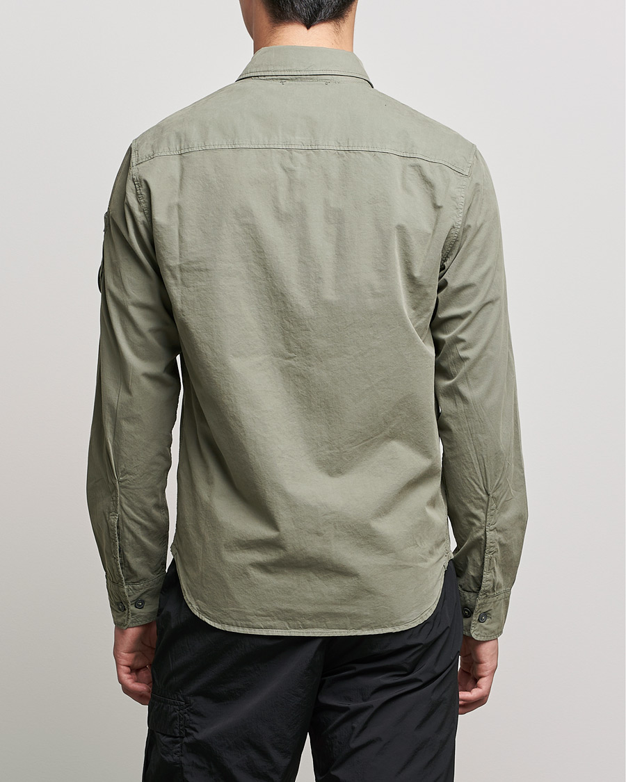Herren | Hemden | C.P. Company | Garment Dyed Gabardine Overshirt Green
