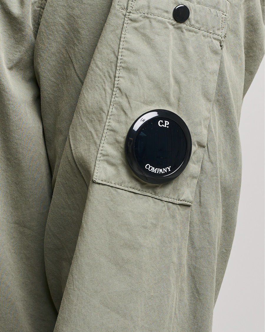 Herren | Hemden | C.P. Company | Garment Dyed Gabardine Overshirt Green