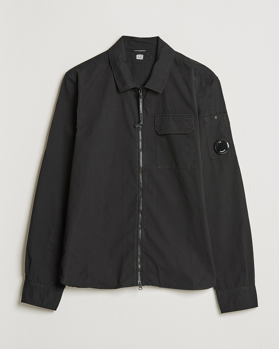 Herren | Hemden | C.P. Company | Garment Dyed Gabardine Overshirt Black
