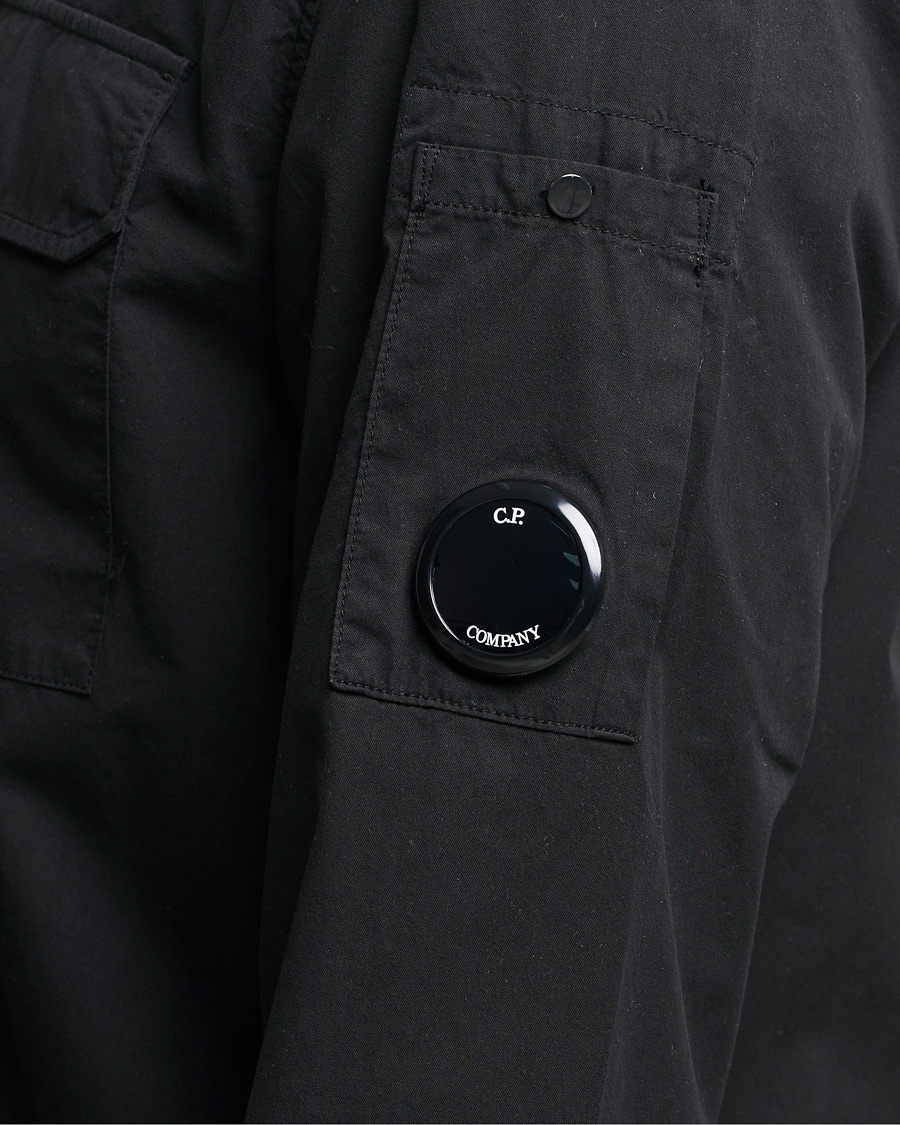 Herren | Hemden | C.P. Company | Garment Dyed Gabardine Overshirt Black