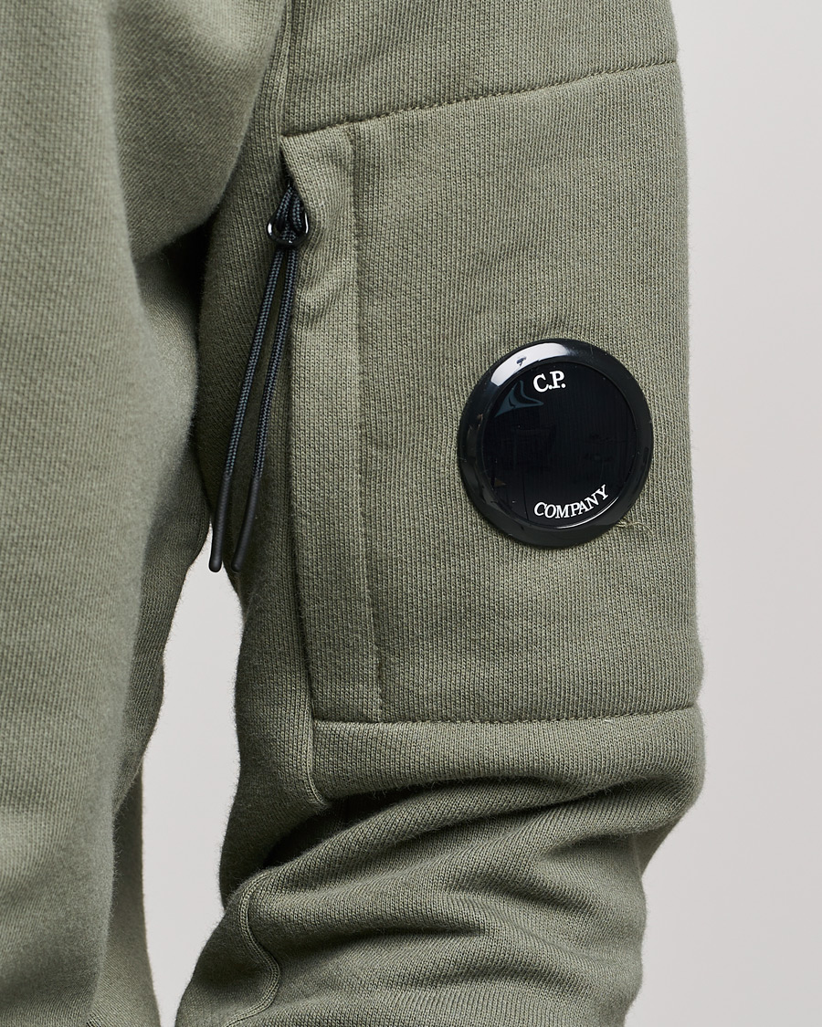 Herren | Pullover | C.P. Company | Diagonal Raised Fleece Lens Sweatshirt Green