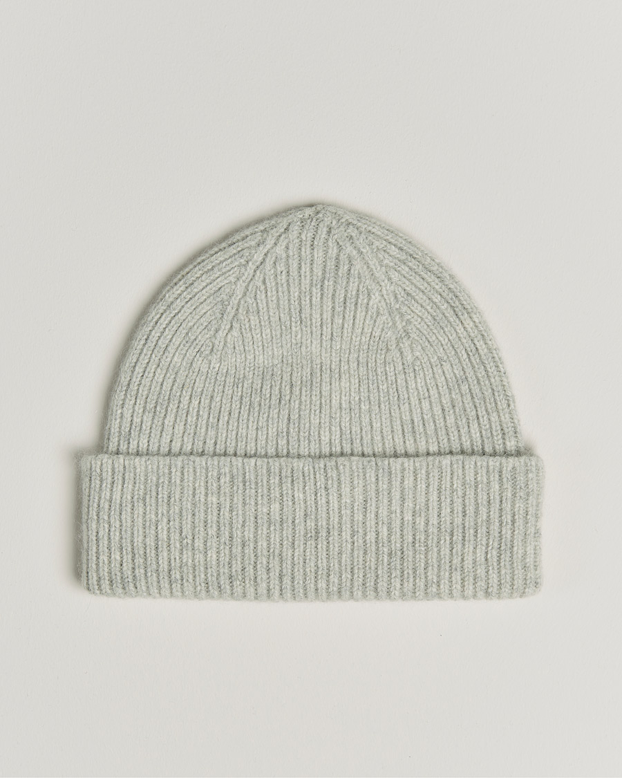 Herren | Mützen | Le Bonnet | Lambswool/Caregora Beanie Silver