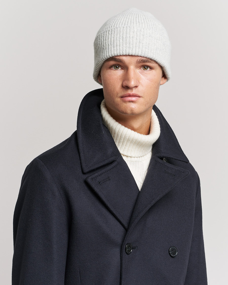 Herren | Le Bonnet Lambswool/Caregora Beanie Silver | Le Bonnet | Lambswool/Caregora Beanie Silver