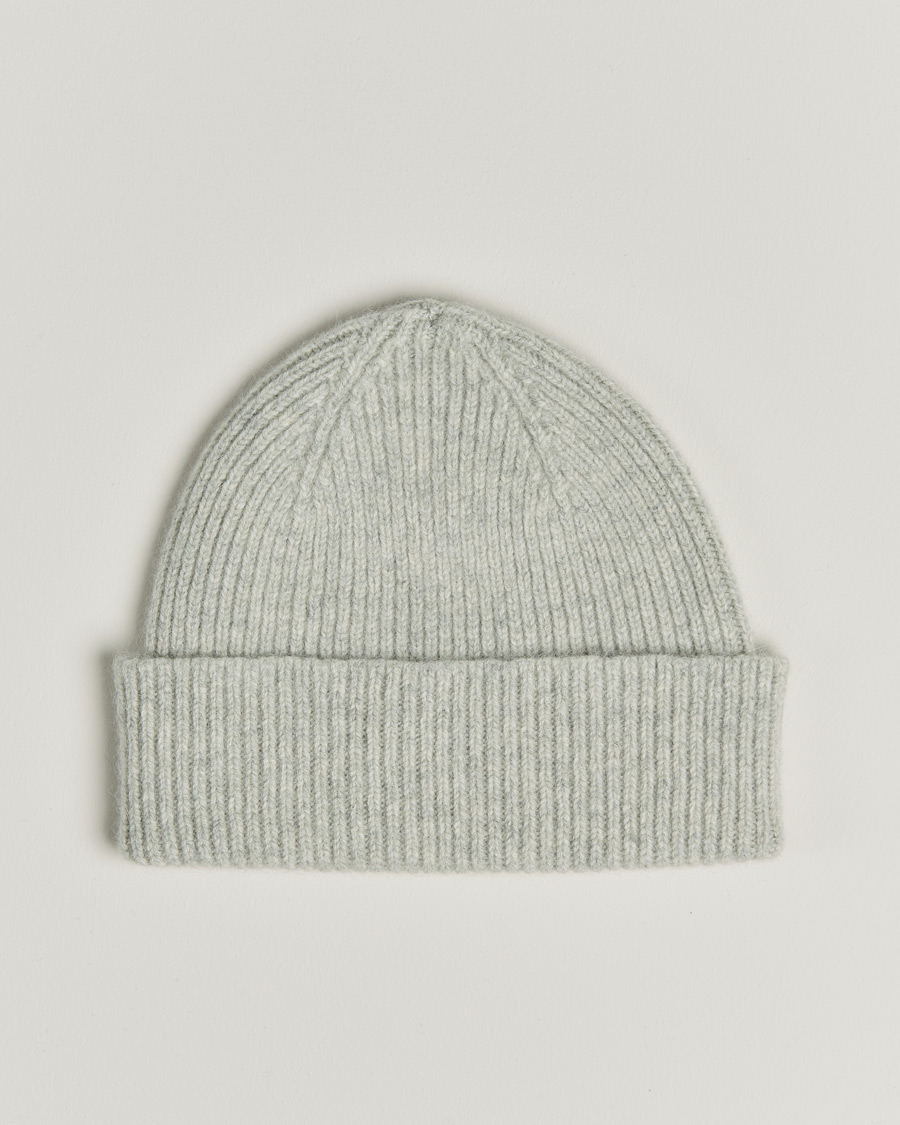 Herren | Mützen | Le Bonnet | Lambswool/Caregora Beanie Silver