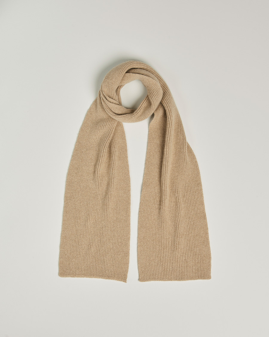 Herren | Schals | Le Bonnet | Lambswool/Caregora Scarf Sand