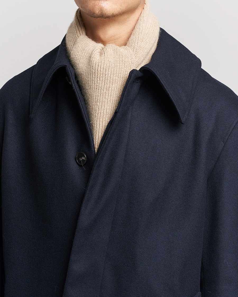 Herren | Schals | Le Bonnet | Lambswool/Caregora Scarf Sand