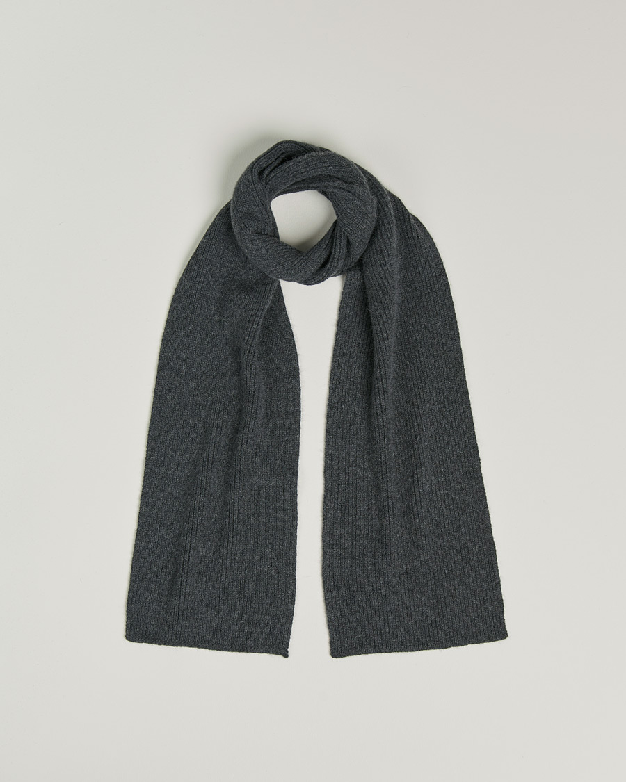 Herren | Schals | Le Bonnet | Lambswool/Caregora Scarf Graphite