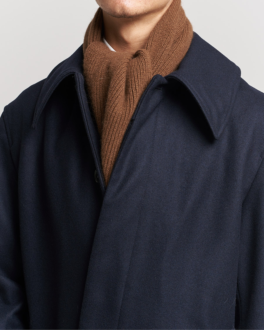 Herren | Schals | Le Bonnet | Lambswool/Caregora Scarf Walnut