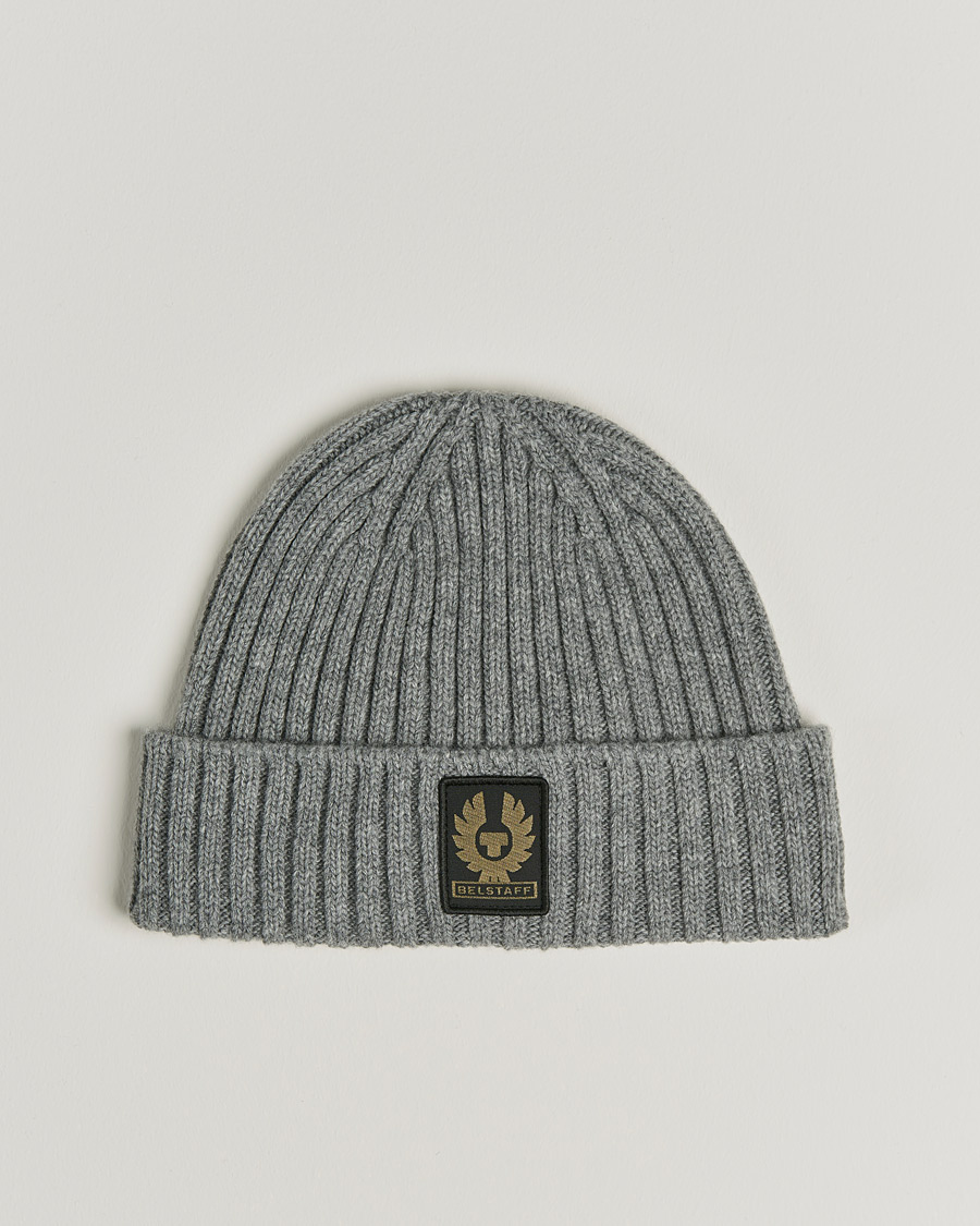 Herren | Belstaff Watch Wool Beanie Pale Grey Melange | Belstaff | Watch Wool Beanie Pale Grey Melange