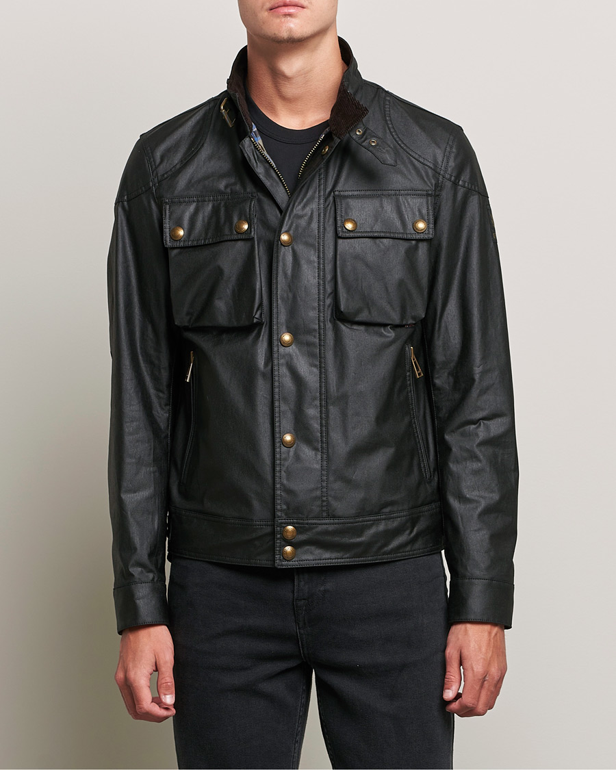 Herren | Klassische Jacken | Belstaff | Racemaster Waxed Jacket Black