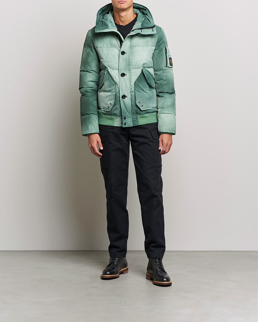 Herren | Daunenjacken | Belstaff | Radar Batik Hooded Jacket Graph Green