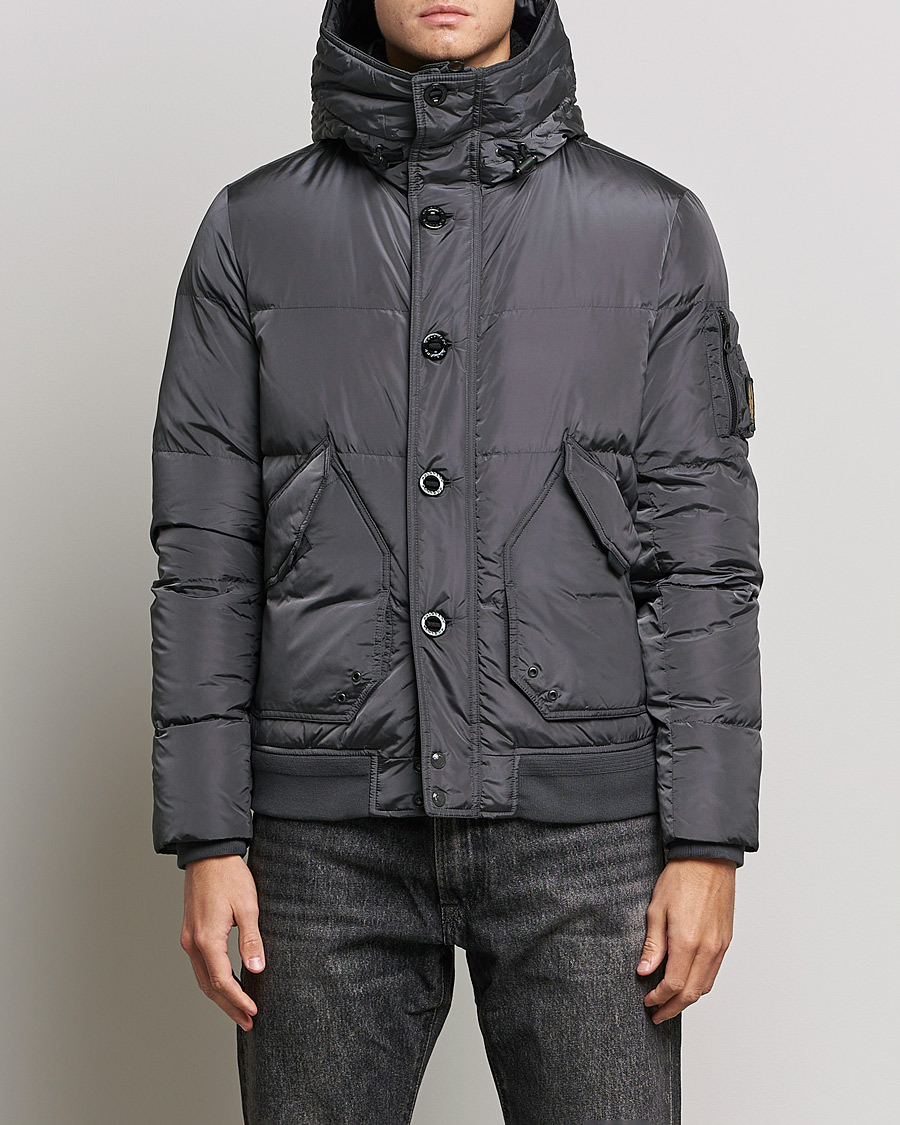 Belstaff Radar Hooded Down Jacket Iron
