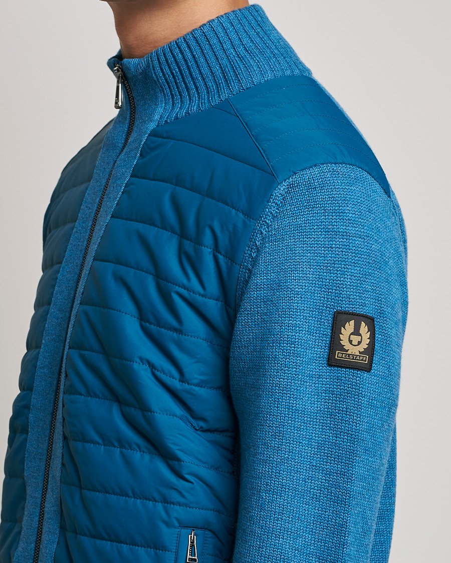 Herren | Pullover | Belstaff | Kingston Full Zip Hybrid Legion Blue