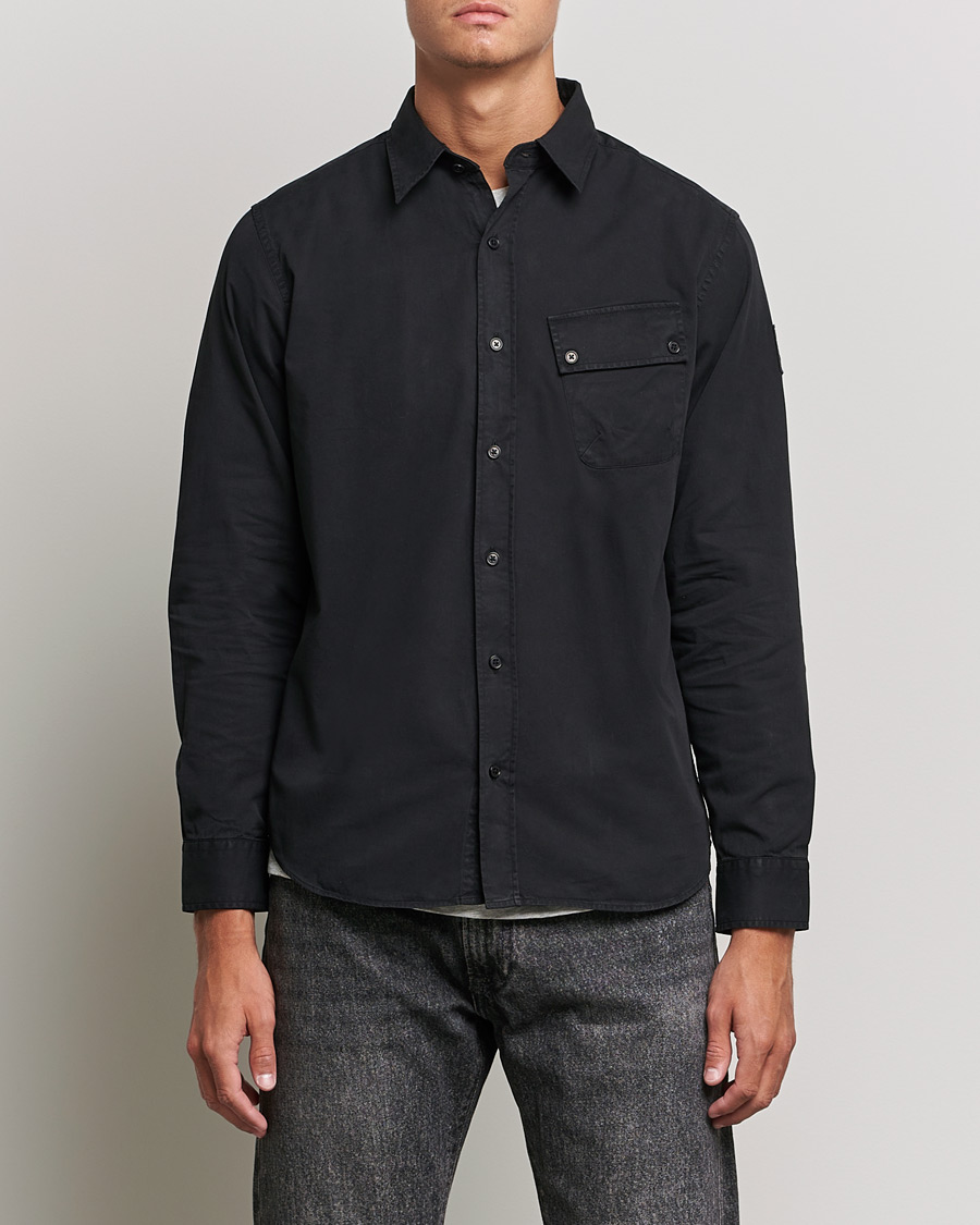 Herren | Freizeithemden | Belstaff | Pitch Cotton Pocket Shirt Black
