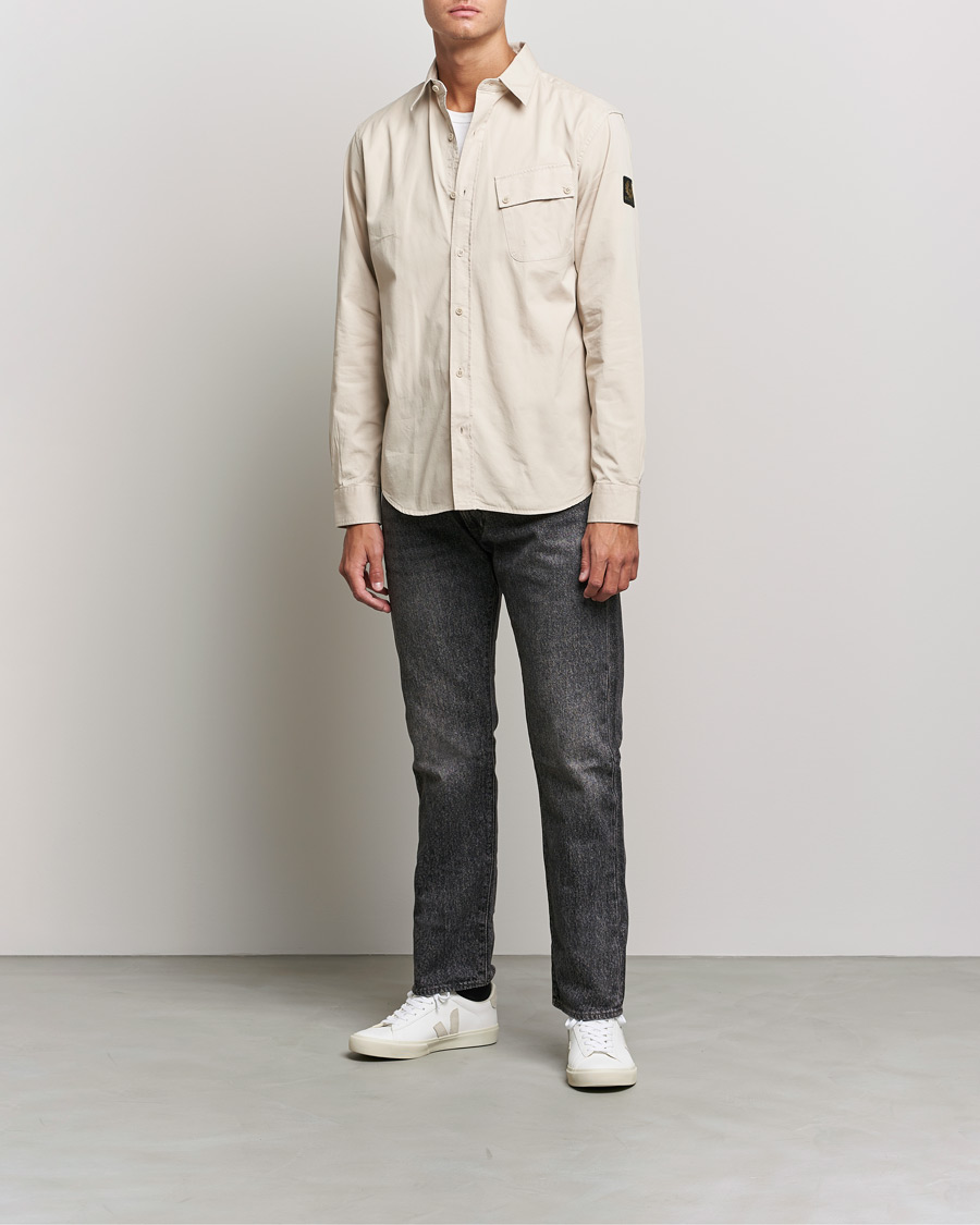 Herren | Hemden | Belstaff | Pitch Cotton Pocket Shirt Fawn