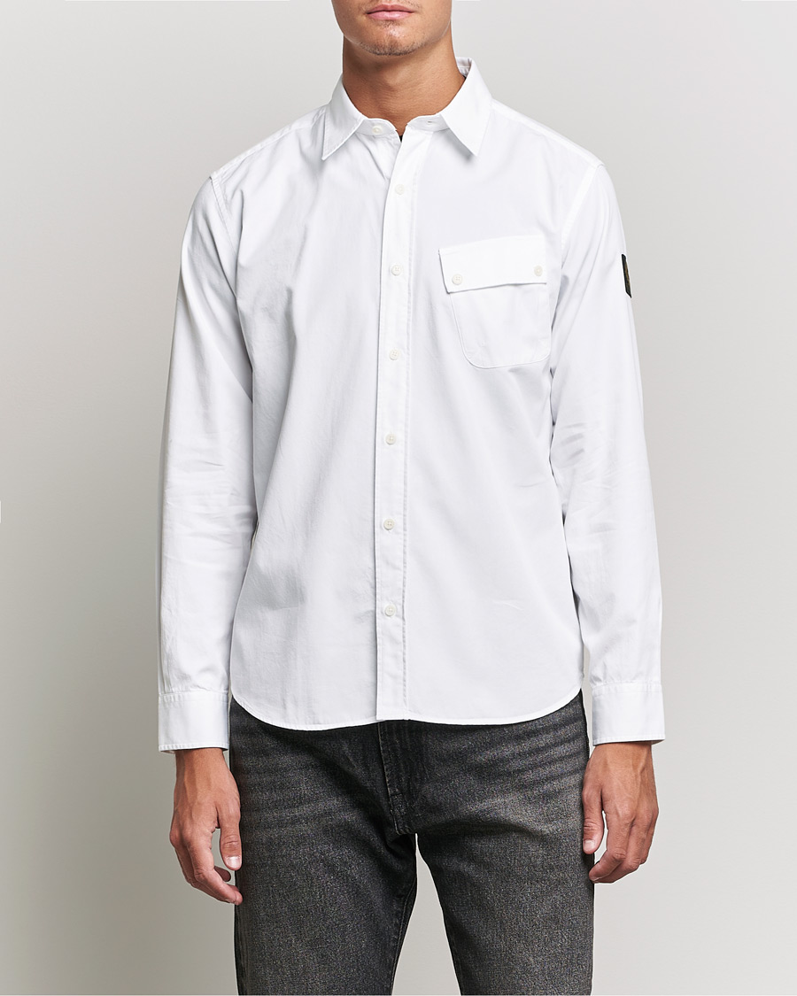 Herren | Best of British | Belstaff | Pitch Cotton Pocket Shirt White