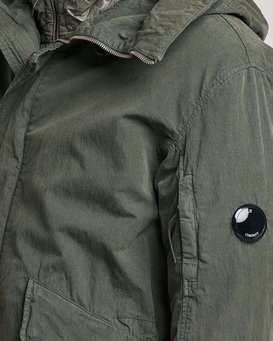 Herren | Jacken | C.P. Company | 50 Fili Garment Dyed Cotton/Nylon 2 in 1 Parka Green
