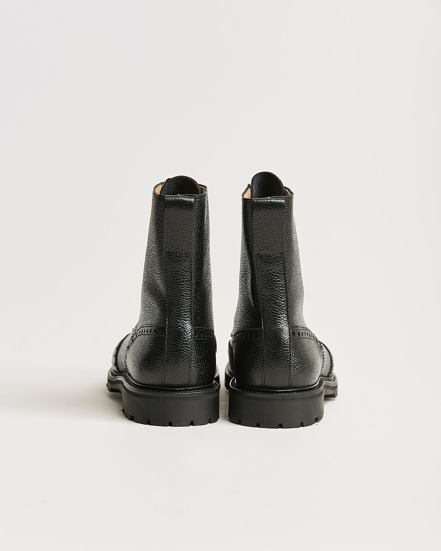 Herren | Boots | Crockett & Jones | Islay Scotch Grain Vibram Boot Black Calf