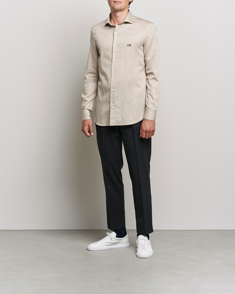 Herren | Emporio Armani | Emporio Armani | Light Cotton Shirt Beige