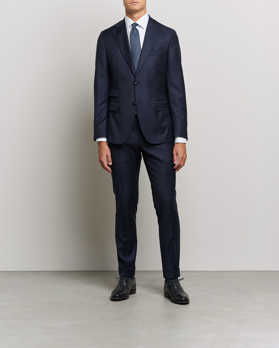 Herren | Hemden | Eton | Hair line Striped Contemporary Twill Shirt Light Blue
