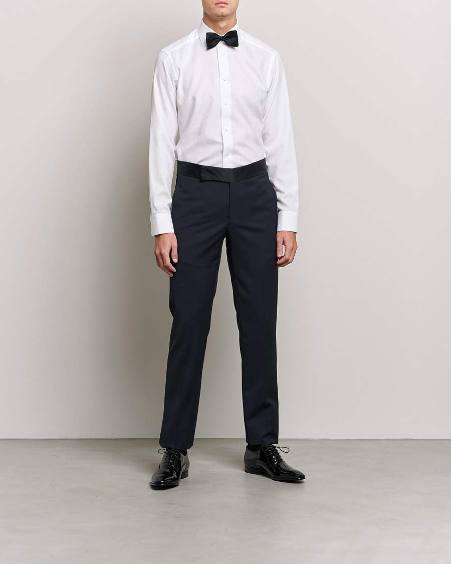 Herren | Formelle Hemden | Eton | Jaquard Paisley Shirt White