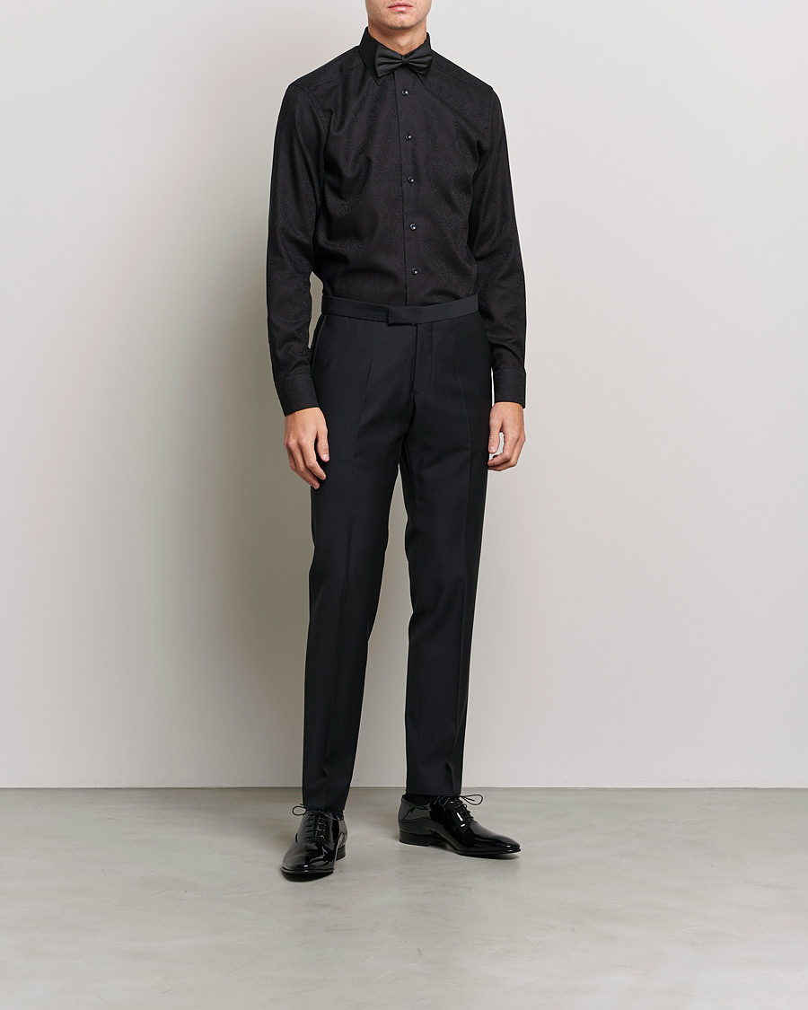 Herren | Hemden | Eton | Jaquard Paisley Shirt Black