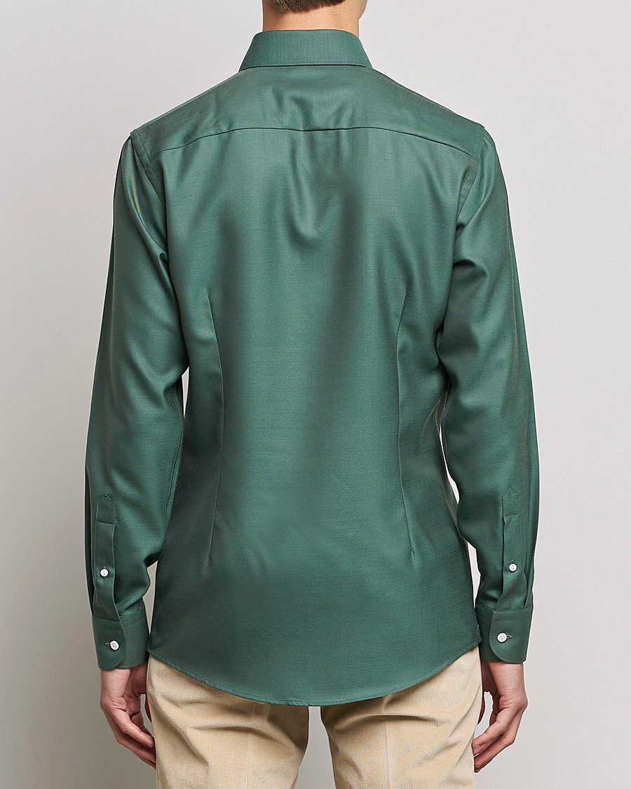 Herren | Hemden | Eton | Merino Wool Shirt Olive
