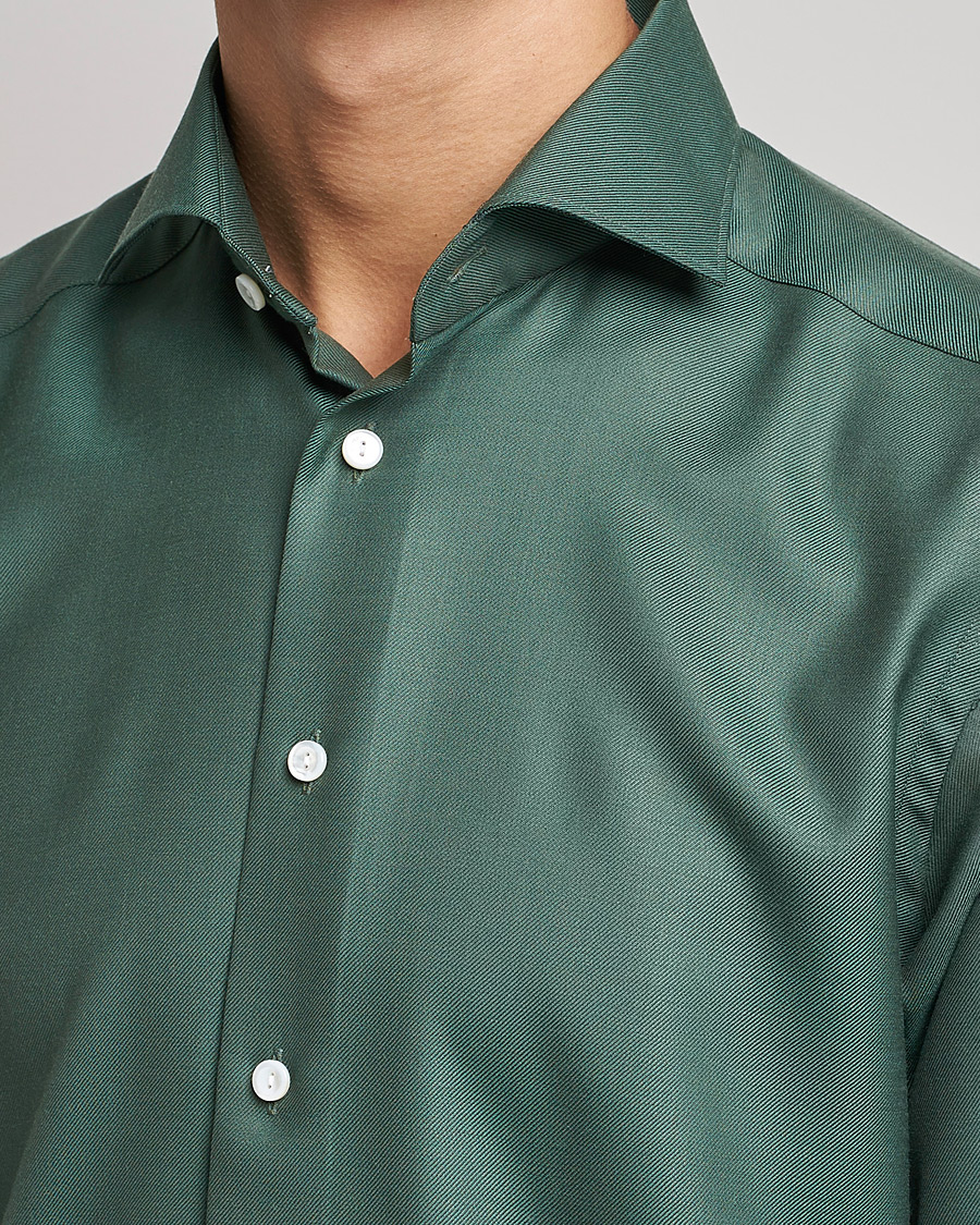 Herren | Hemden | Eton | Merino Wool Shirt Olive